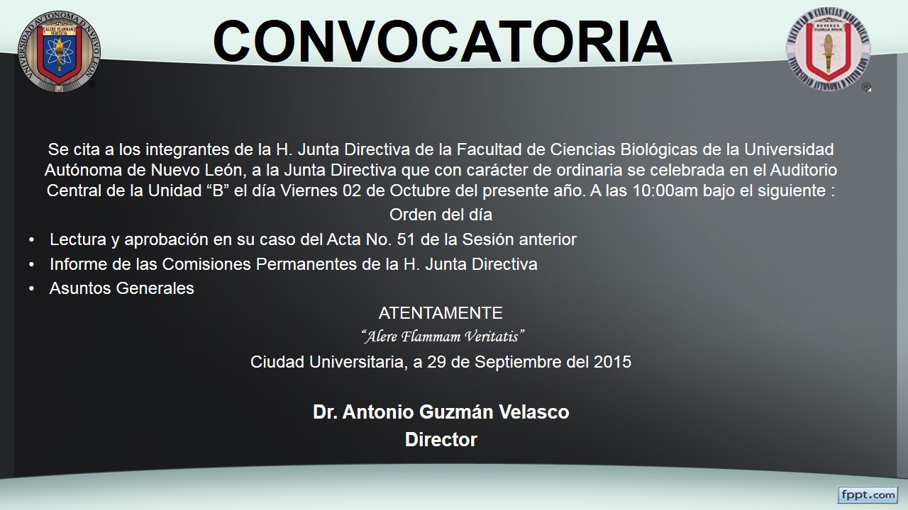 CONVOCATORIA Junta Directiva
