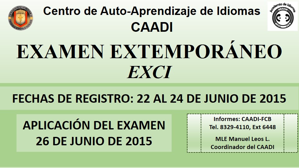 Aplicación de EXCI Extemporánea 