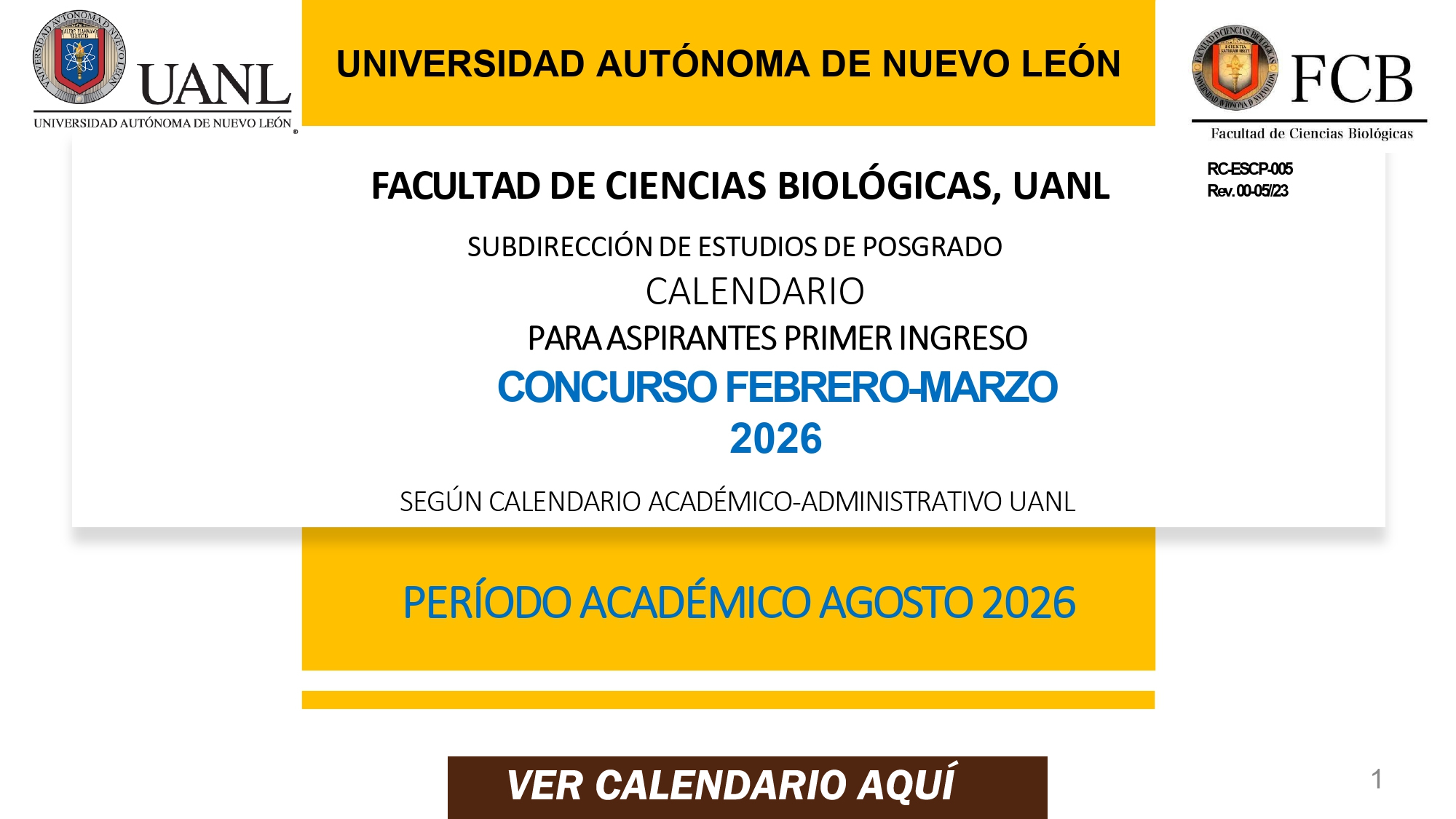 calendario inscripciones enero -junio 2026